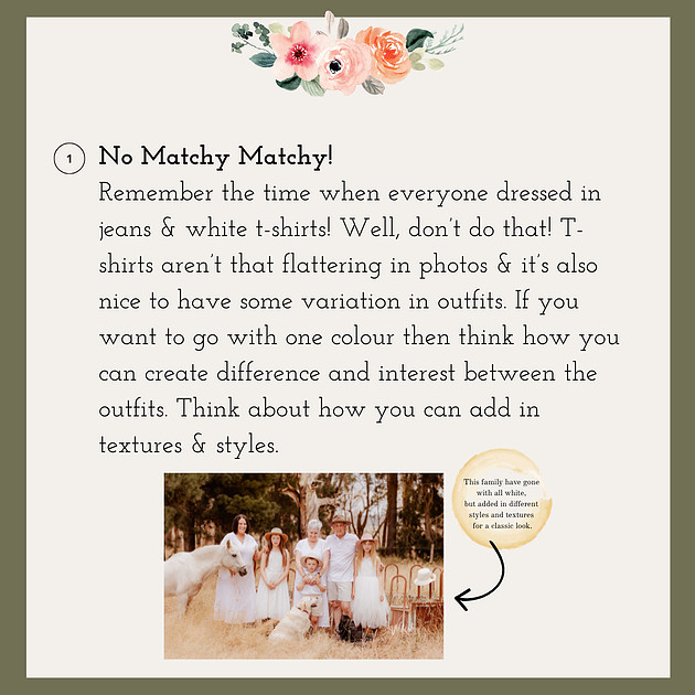 What to wear guide 2026 - Wildwood Photography Ballarat, Victoria
