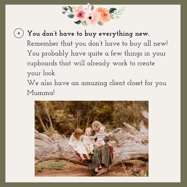 What to wear guide 2026 - Wildwood Photography Ballarat, Victoria